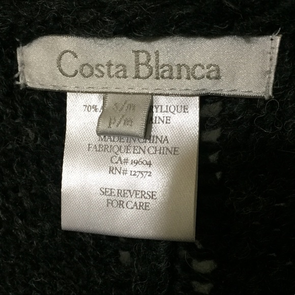 Costa Blanca cardigan Sweater Sz S/M - Picture 2 of 9